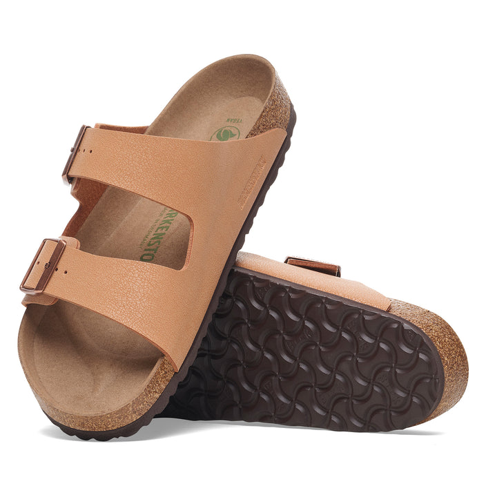 Birkenstock Arizona Vegan BirkiBuc Earthy Pecan sole view