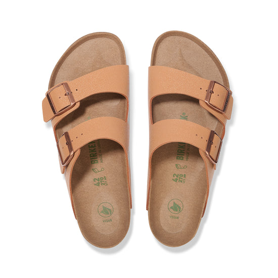 Birkenstock Arizona Vegan BirkiBuc Earthy Pecan top view