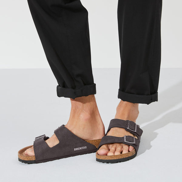 Birkenstock Arizona Vegan Black BirkiBuc Sandals Birkenstock Arizona Vegan Black BirkiBuc Sandals
