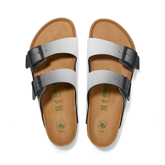 Birkenstock Arizona Vegan Ombre Black Birko-Flor top view