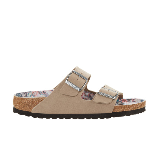 Birkenstock Arizona Vegan Paisley Grey Taupe Synthetic side view