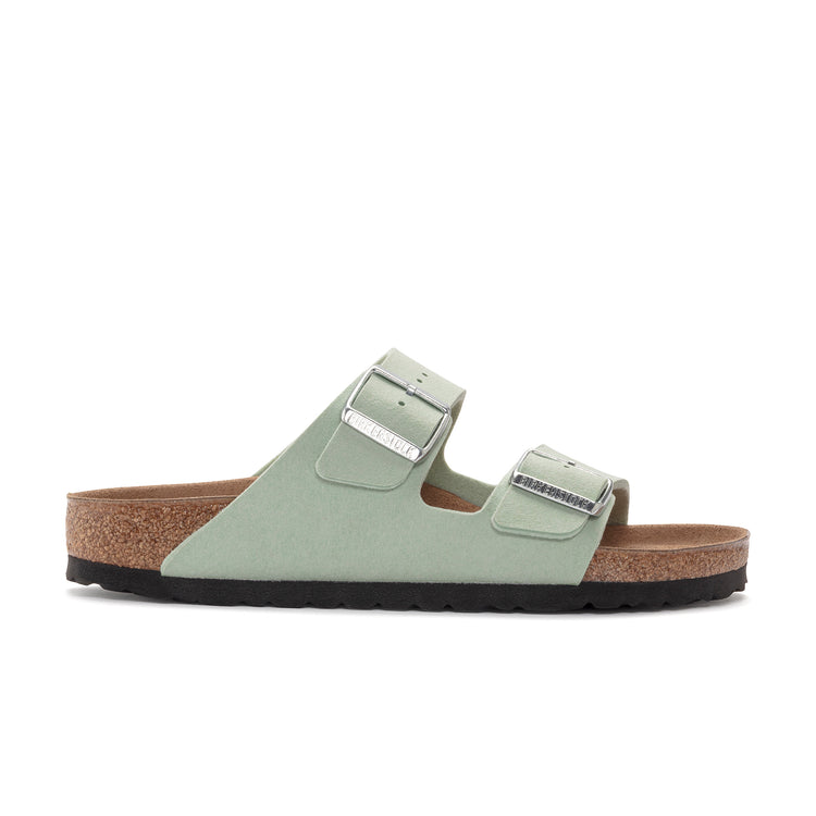 Birkenstock Arizona Vegan Matcha Synthetic Soft side view