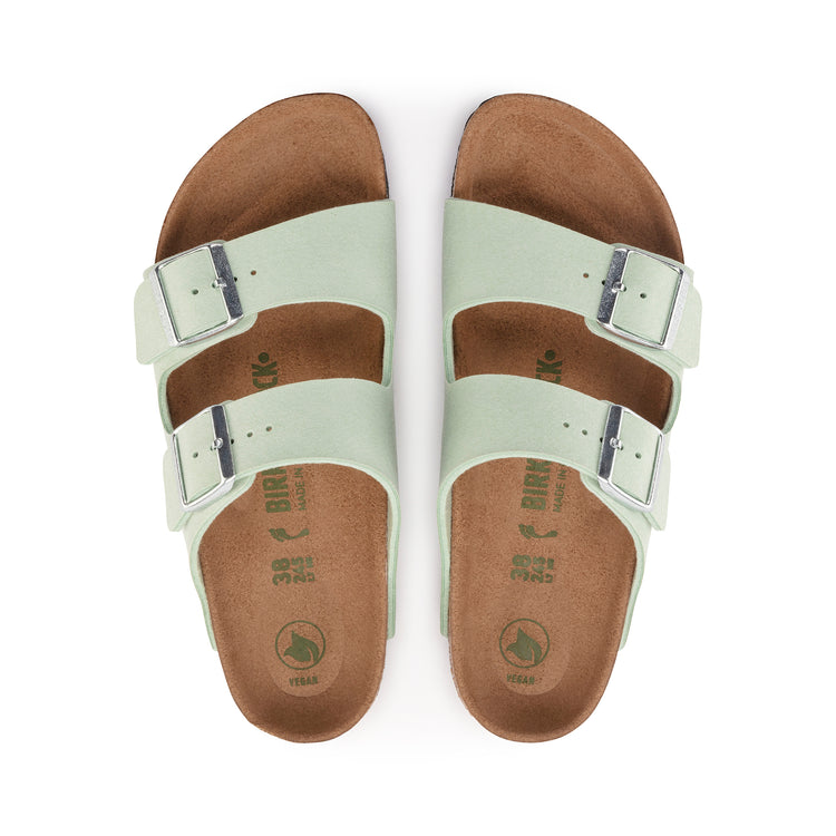 Birkenstock Arizona Vegan Matcha Synthetic Soft top view