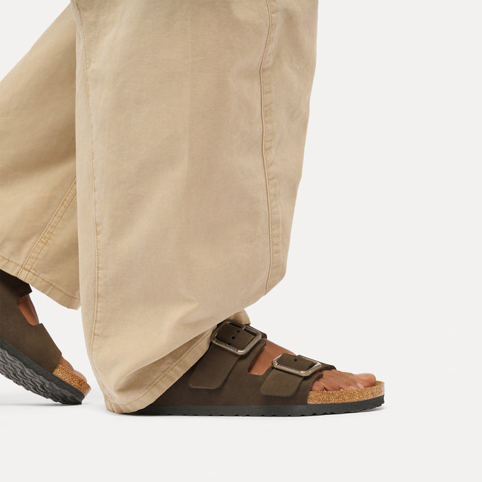 Birkenstock Australia Arizona Wire Buckle Mocca Nubuck Leather On Model 2