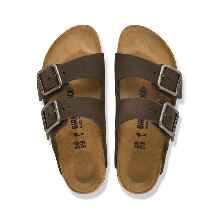 Birkenstock Australia Arizona Wire Buckle Mocca Nubuck Leather Top View