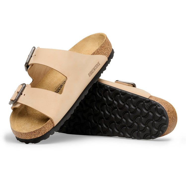 Birkenstock Australia Arizona Wire Buckle Sandcastle Nubuck Leather sole view