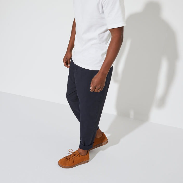 Birkenstock Bend Low Decon Mink Nubuck Leather on model 1