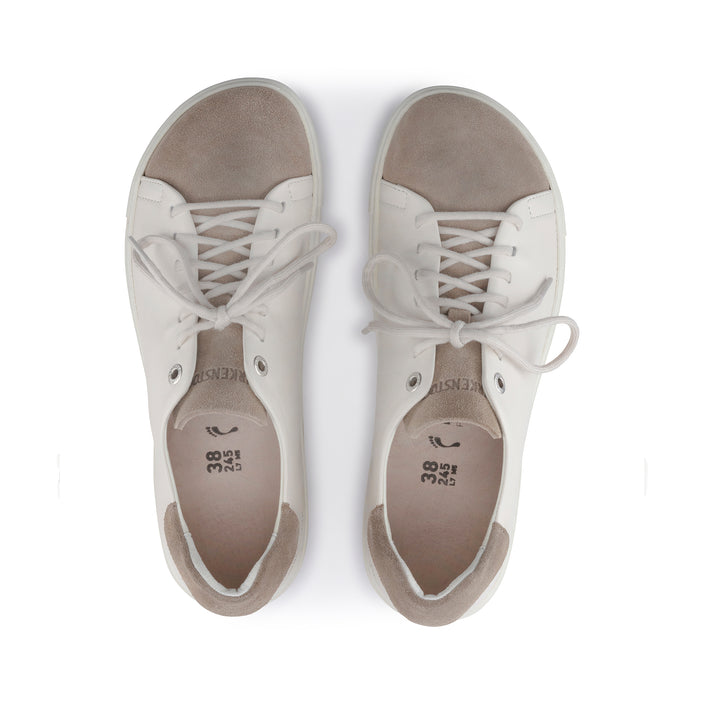 Birkenstock Bend Low Grey Taupe/Eggshell Smooth Leather top view