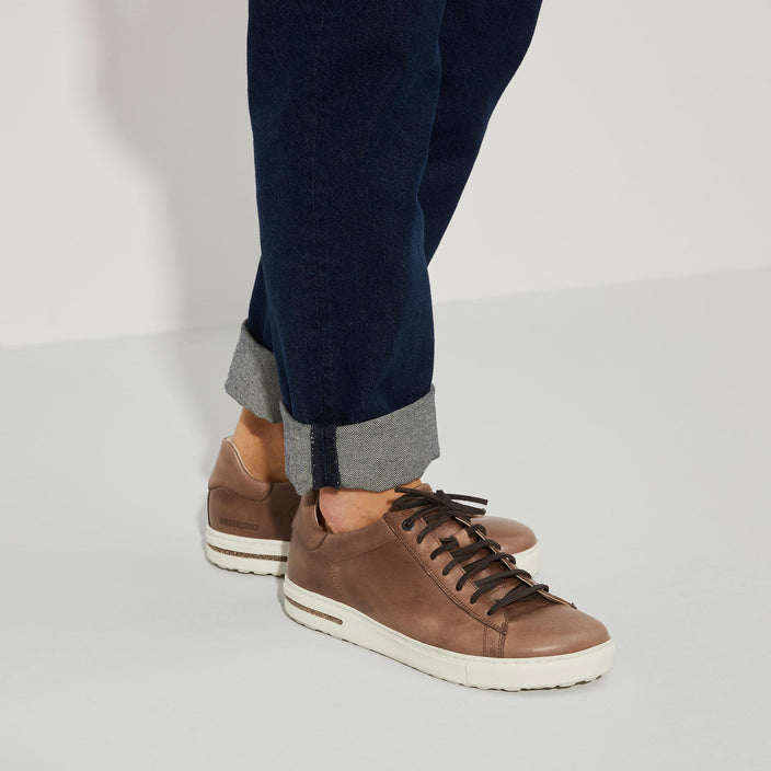 Birkenstock Bend Low Tabacco Brown Smooth Leather on model 2