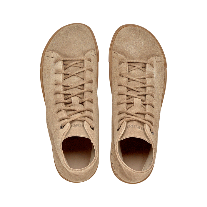 Birkenstock Bend Mid Taupe Nubuck Leather top view