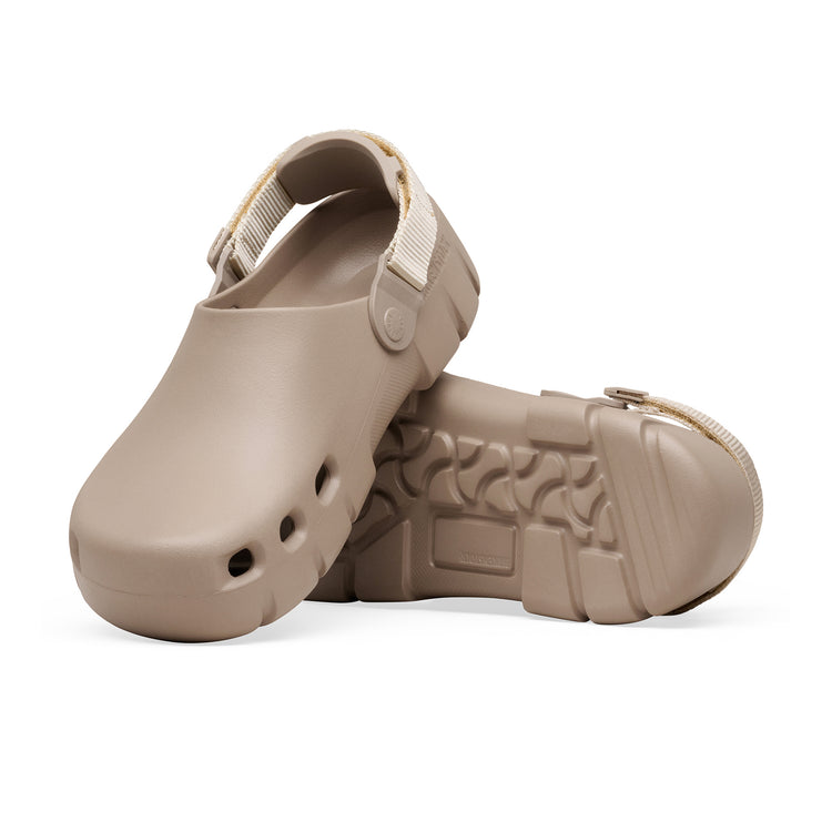 Birkenstock Australia Birki Flow Tech Loop Grey Taupe EVA sole view