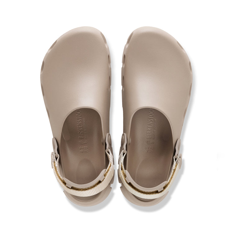 Birkenstock Australia Birki Flow Tech Loop Grey Taupe EVA top view