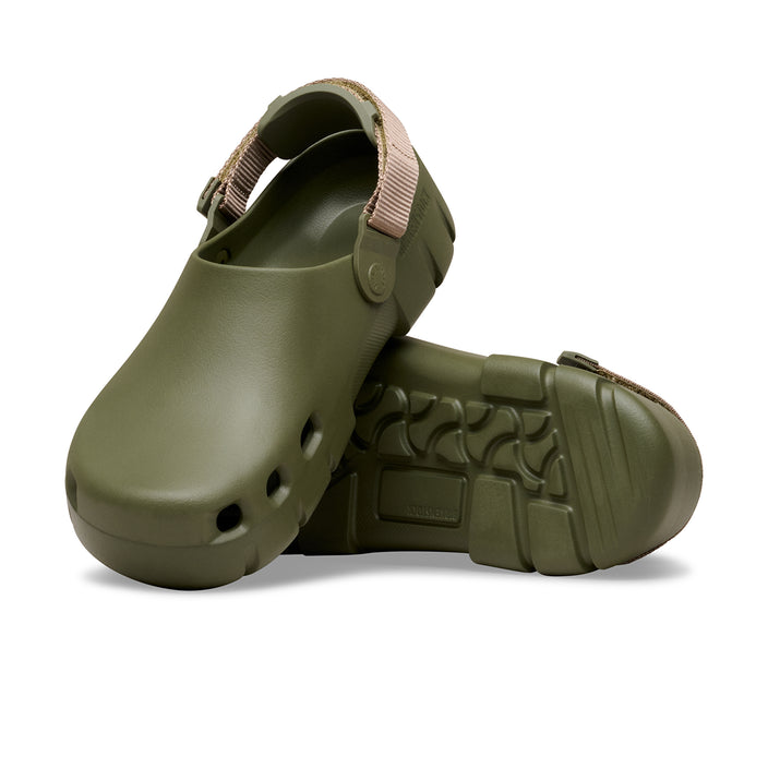 Birkenstock Australia Birki Flow Tech Loop Khaki/Grey Taupe EVA sole view