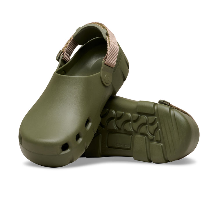 Birkenstock Australia Birki Flow Tech Loop Khaki/Grey Taupe EVA sole view