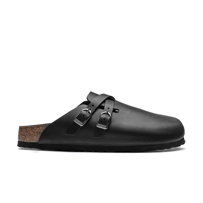 Birkenstock Australia Blair D-Buckle Black Oiled Leather Side View