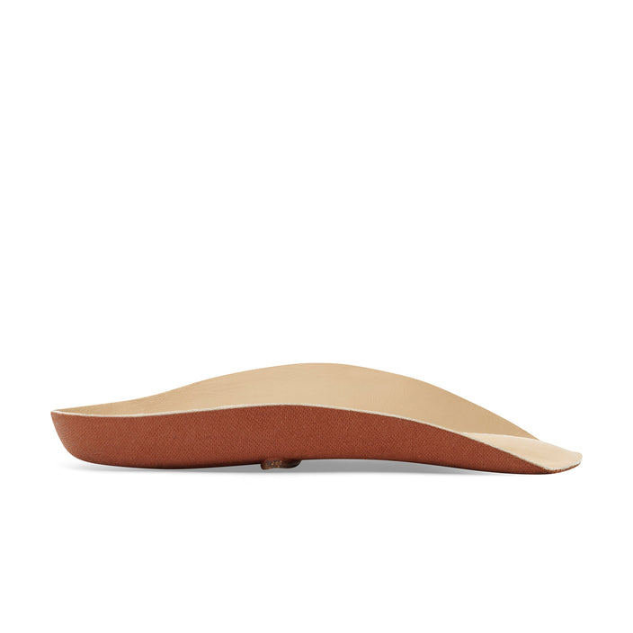 Birkenstock Blue Footbed Beige Leather side view