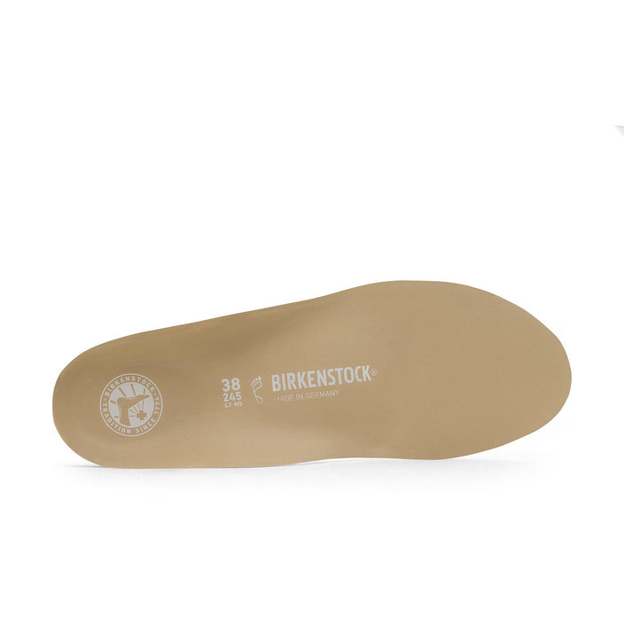 Birkenstock Blue Footbed Long Beige Leather top view