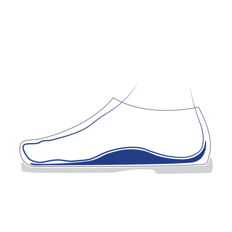 Birkenstock Blue Footbed Long Microfibre line drawing