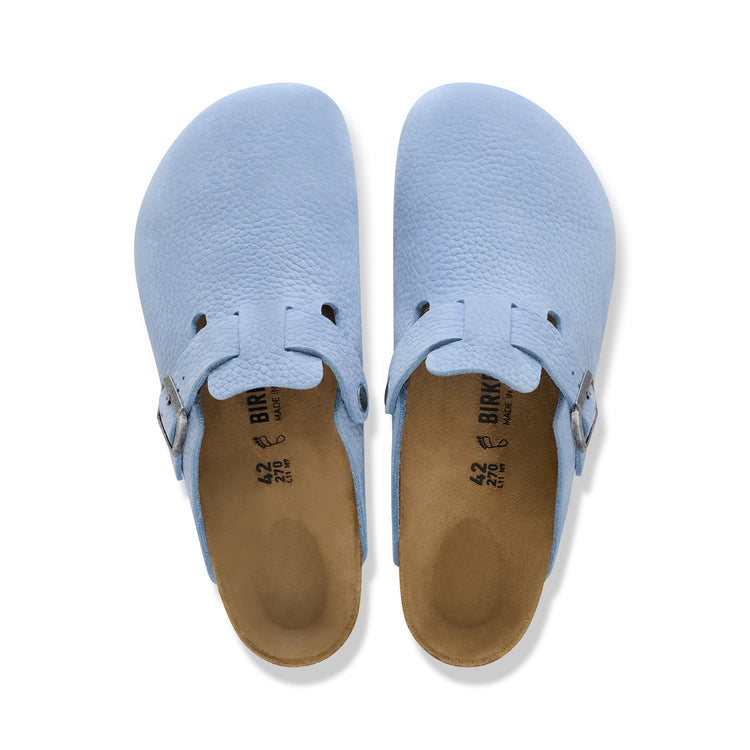 Birkenstock Australia Boston Archive Denim Blue Tumbled Nubuck Leather top view