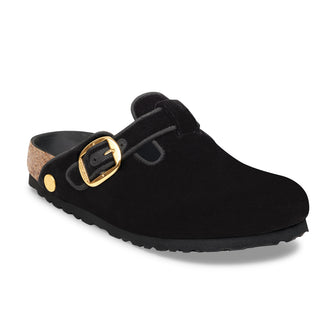 Birkenstock Boston Big Buckle Black Velvet 