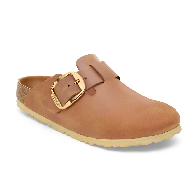Birkenstock Boston Big Buckle Cognac Oiled Leather 