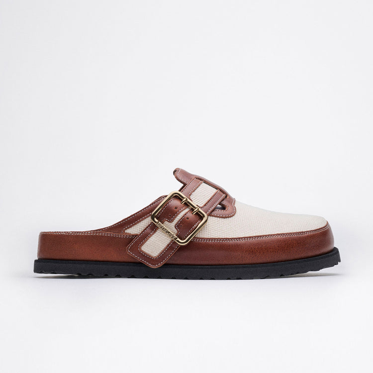 Boston Bold Cinnamon Canvas/Smooth Leather