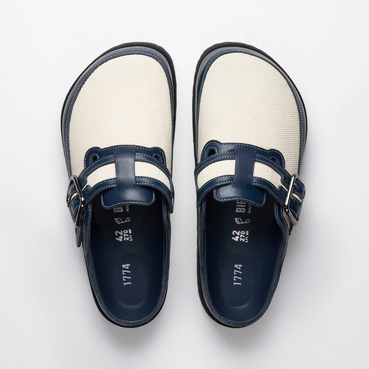 Boston Bold Midnight Navy Canvas/Smooth Leather