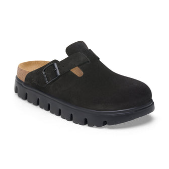 Birkenstock Boston Chunky Black Suede Leather
