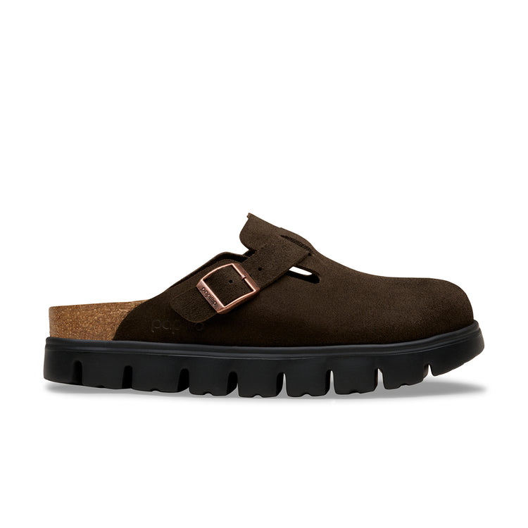 Birkenstock Australia Boston Chunky Mocca Suede Leather side view