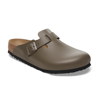 Birkenstock Boston Concrete Grey Smooth Leather 