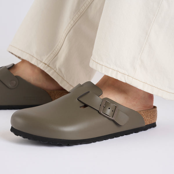 Boston birkenstock ボストン Cement grey 44 Birkenstock Boston Concrete Grey Smooth Leather