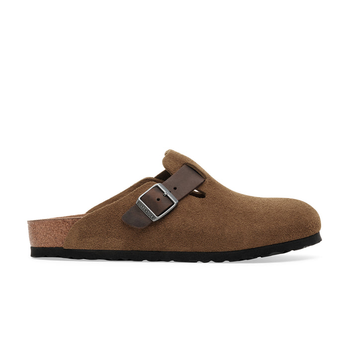 Birkenstock Australia Boston Dark Tea Oiled/Suede Leather side view