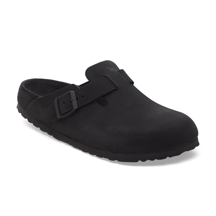 Birkenstock Boston Exquisite Black Nubuck Leather