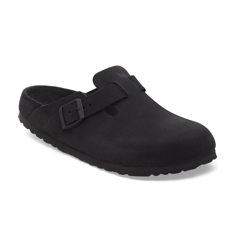 Birkenstock Boston Exquisite Black Nubuck Leather