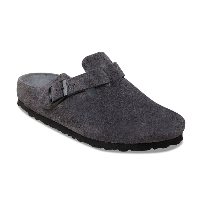Birkenstock Australia Boston Exquisite Charcoal Suede Leather 