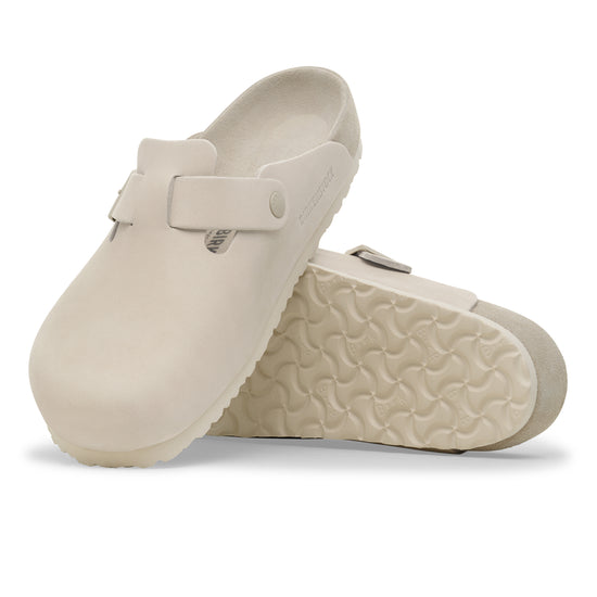Birkenstock Boston Exquisite Oyster Nubuck Leather sole view