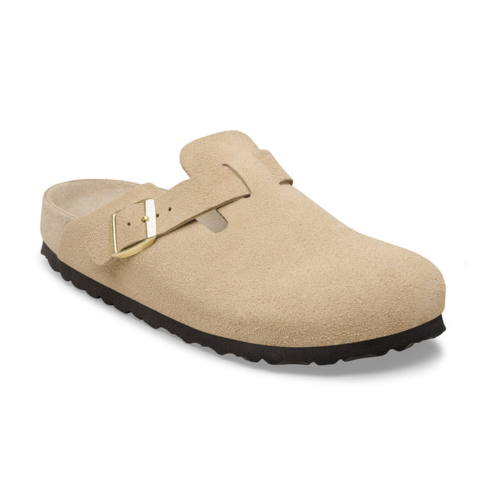 Birkenstock Australia Boston Exquisite Taupe Suede Leather 