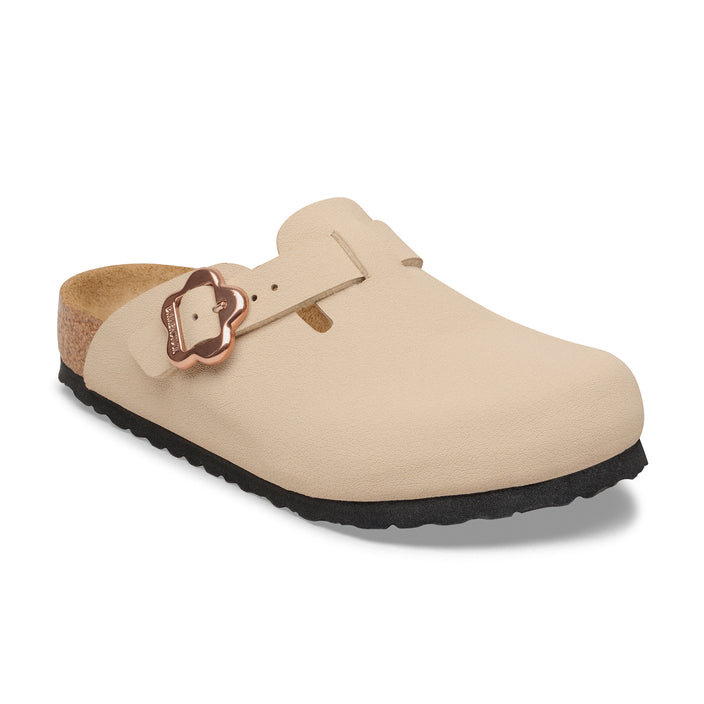 Birkenstock Australia Boston Kids Flower Buckle Sandcastle BirkiBuc 