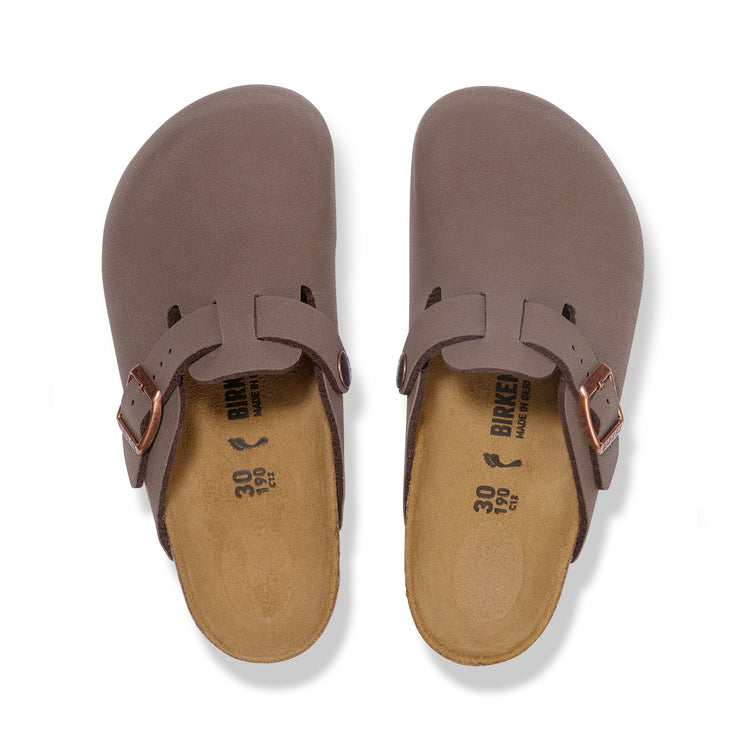 Birkenstock Australia Boston Kids Mocca BirkiBuc top view