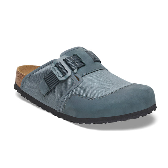 Birkenstock Boston Nova Basalt Grey Textile/Nubuck Leather 