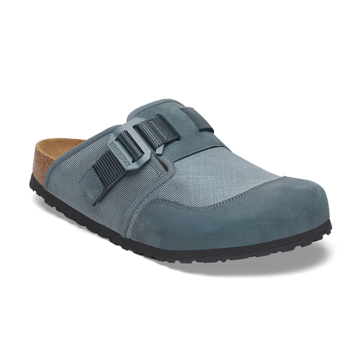 Birkenstock Boston Nova Basalt Grey Textile/Nubuck Leather 