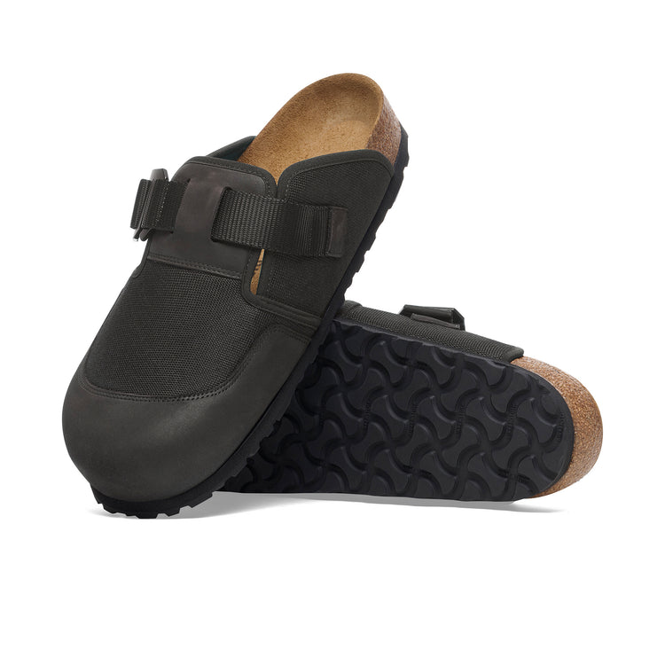 Boston Nova Black Textile/Nubuck Leather