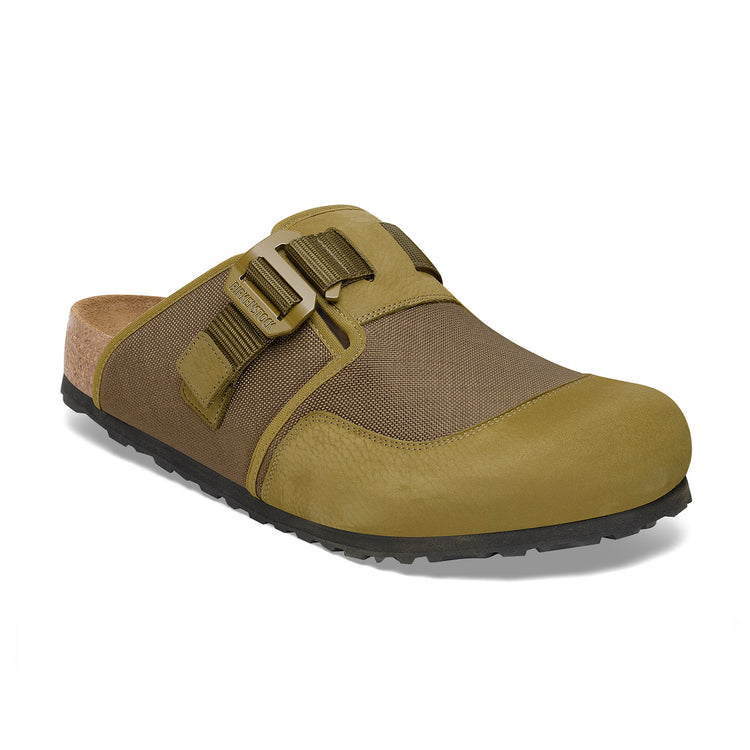 Birkenstock Boston Nova Textile/Nubuck Leather Pine Green 