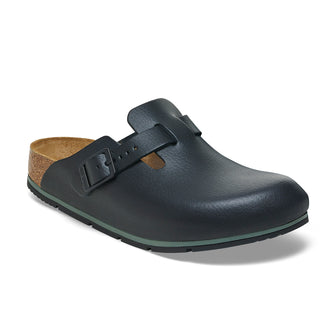 Birkenstock Boston Pro PU Coated Natural Leather Black 