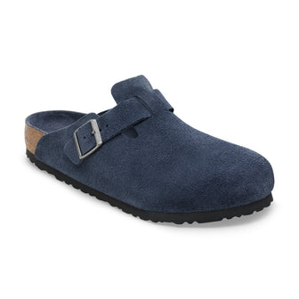 Birkenstock Australia Boston SFB New Navy Tonal Footbed Suede Leather 