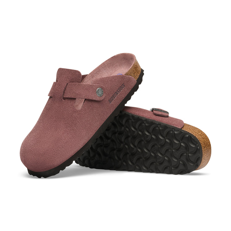 Birkenstock Australia Boston SFB Pepper Tonal Footbed Suede Leather Sole View