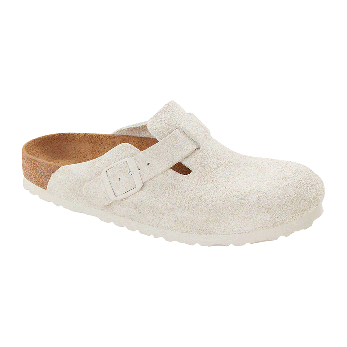 White online suede birkenstocks