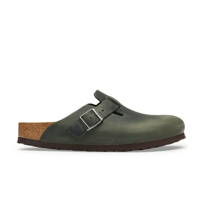 Birkenstock Australia Boston Thyme Oiled Leather Side View