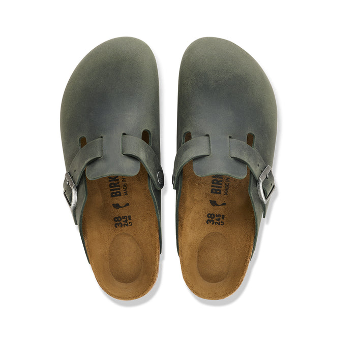 Birkenstock Australia Boston Thyme Oiled Leather Top View