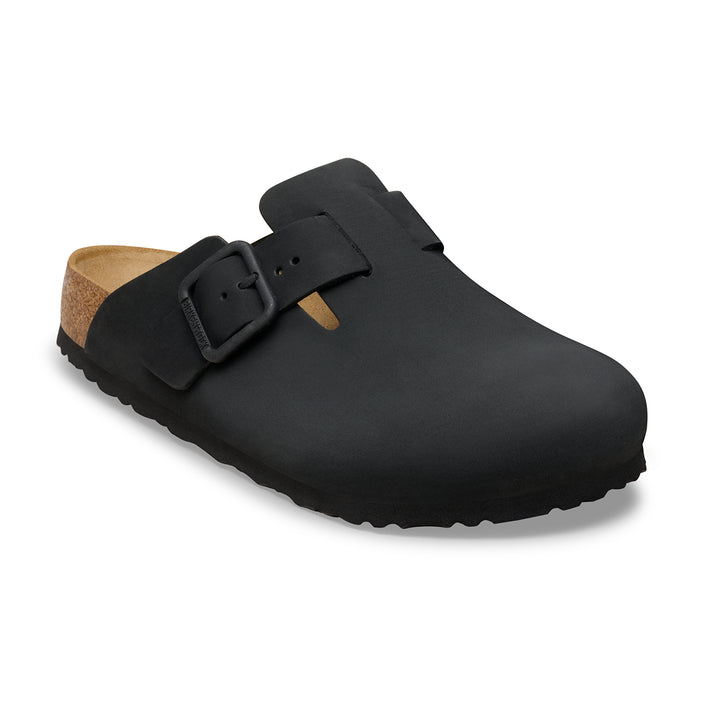 Birkenstock Australia Boston Wire Buckle Black Nubuck Leather 